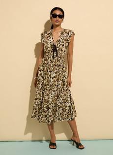 Philippine Printed Tie Detail Dress via Baukjen