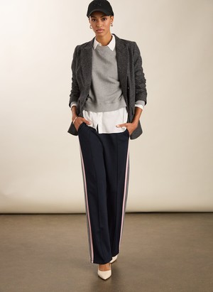 Marjorie Side Stripe Ponte Trousers from Baukjen