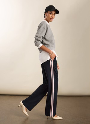 Marjorie Side Stripe Ponte Trousers from Baukjen