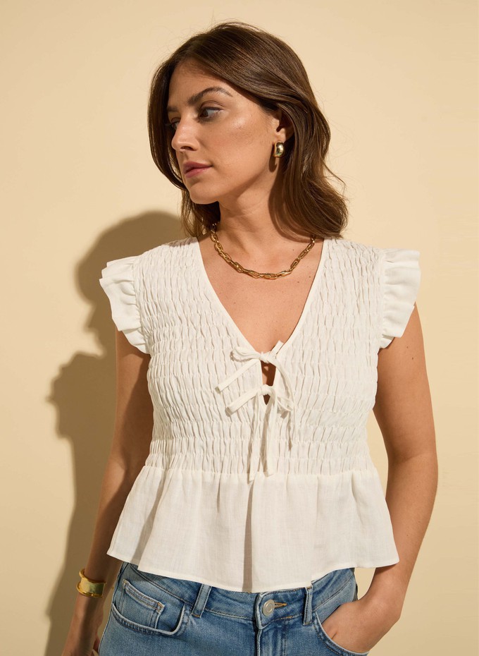 Danielle Hemp Smocked Blouse from Baukjen