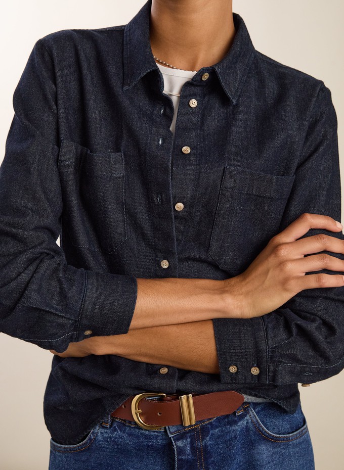 Hattie Organic Denim Shirt from Baukjen