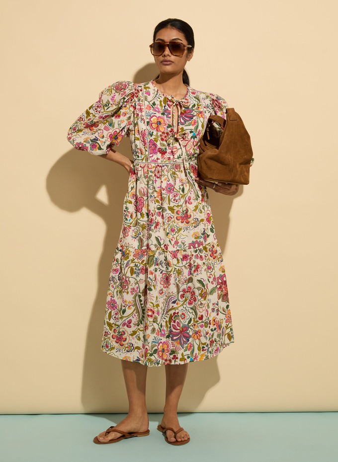 Isabelle Organic Cotton Kaftan Dress from Baukjen