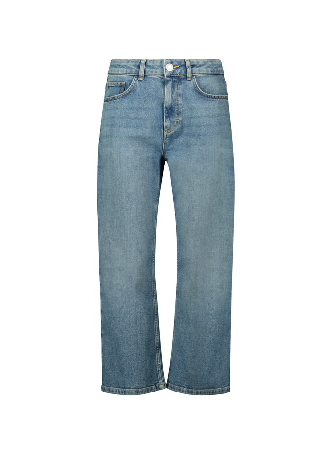 Nola Organic Cotton Stretch Crop Straight Leg Jeans from Baukjen