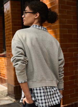 Blake Organic Cotton Cropped Sweatshirt from Baukjen