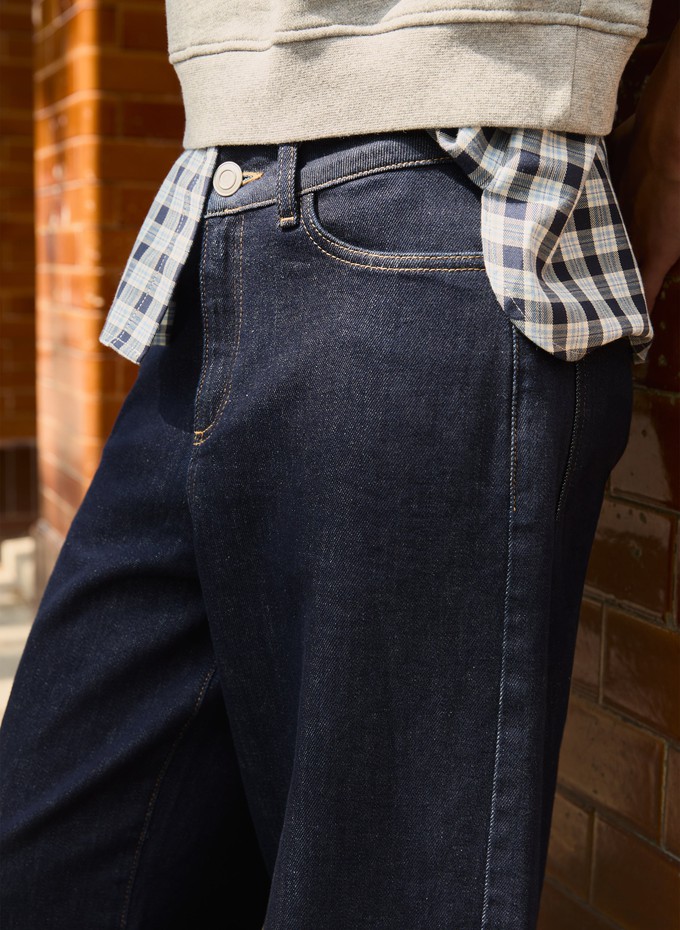 Nixi Organic Stretch Denim Barrel Jeans from Baukjen