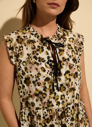 Nicole Printed Sleeveless Blouse from Baukjen