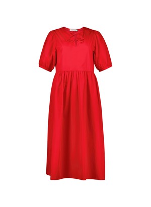 Rose Organic Cotton Tie Midi Dress from Baukjen