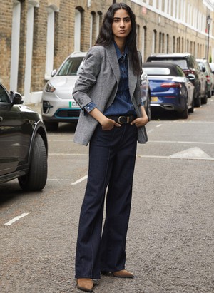 Baukjen Organic Pintuck Wide Jeans from Baukjen