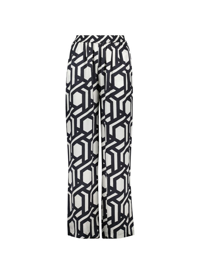 Kay Printed Satin Wide Leg Trousers from Baukjen