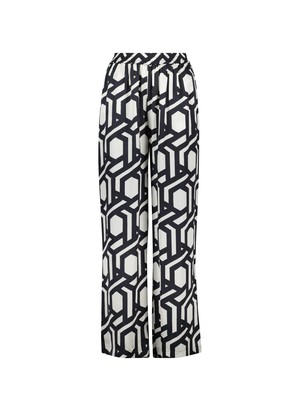 Kay Printed Satin Wide Leg Trousers from Baukjen