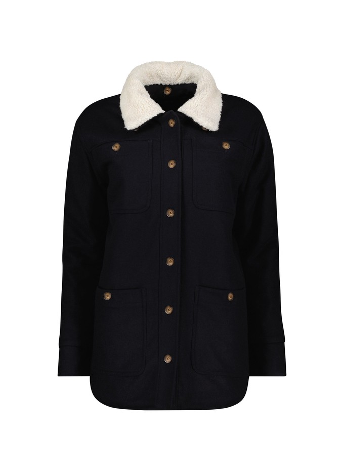 Leslie Wool Chuck on Coat from Baukjen