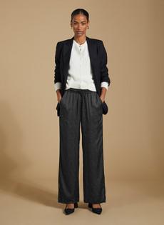 Mandy Printed Satin Trousers via Baukjen