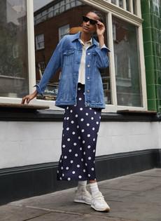 Doris Satin Skirt via Baukjen