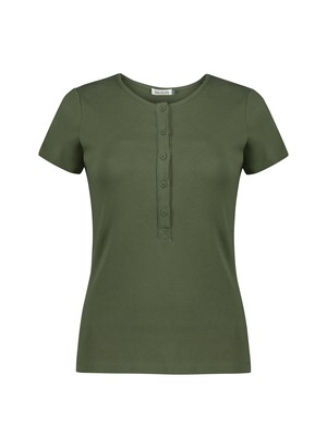 Kikki Cap Sleeve Henley Top from Baukjen