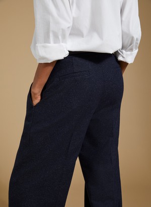 Gwynnie Wool Blend Wide Leg Trousers from Baukjen