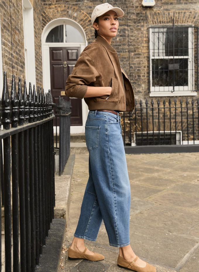Nixi Organic Stretch Denim Barrel Jeans from Baukjen