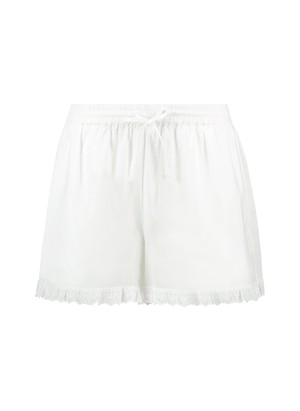 Leona Organic Cotton Broderie Detail Pyjama Shorts from Baukjen