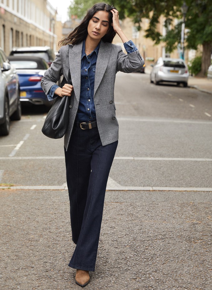 Baukjen Organic Pintuck Wide Jeans from Baukjen