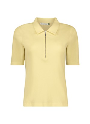 Ivy Organic Rib Zip Collar Top from Baukjen