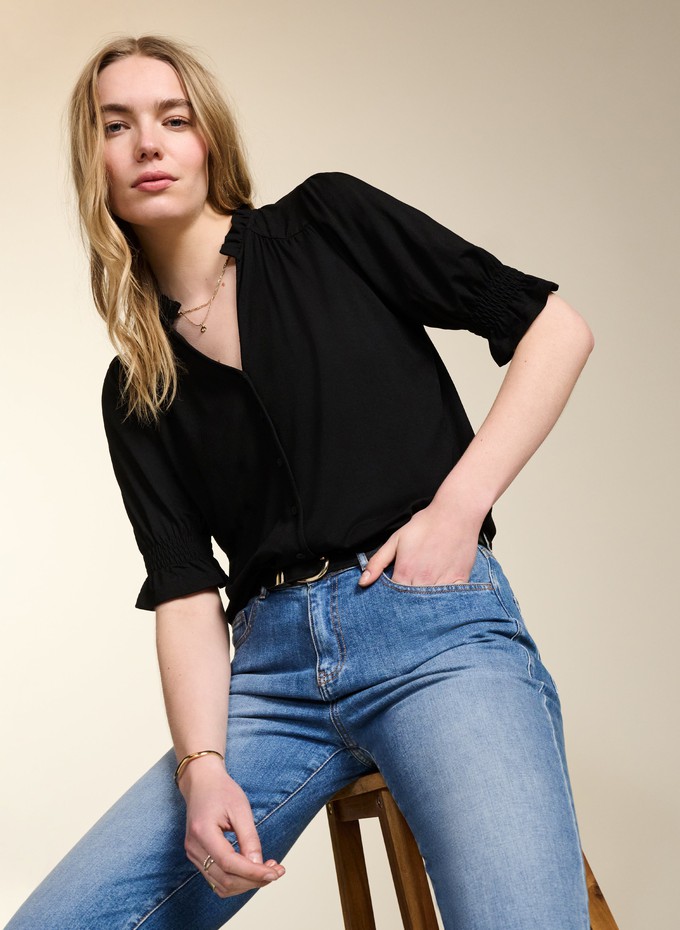 Noa Short Sleeve Blouse from Baukjen