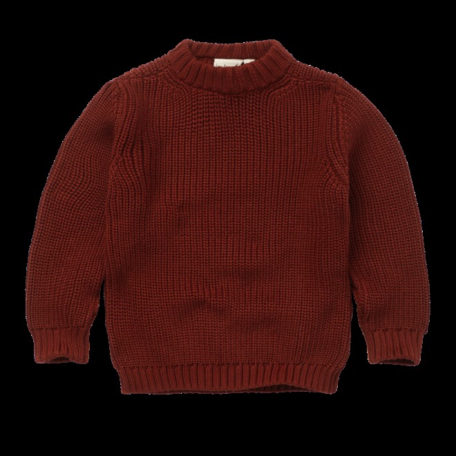 Skylar Sweater // KIDS // Biologisch Katoen // Merlot from Be Kind