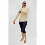 Detached Sleeves Turtleneck in Organic Pima from B.e Quality