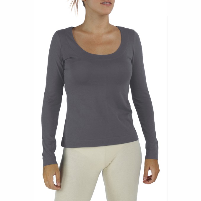 Long Sleeve Top in Organic Pima Cotton from B.e Quality