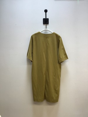 Echo Organic Cotton Dress in Bright Olive Sample from Beaumont Organic