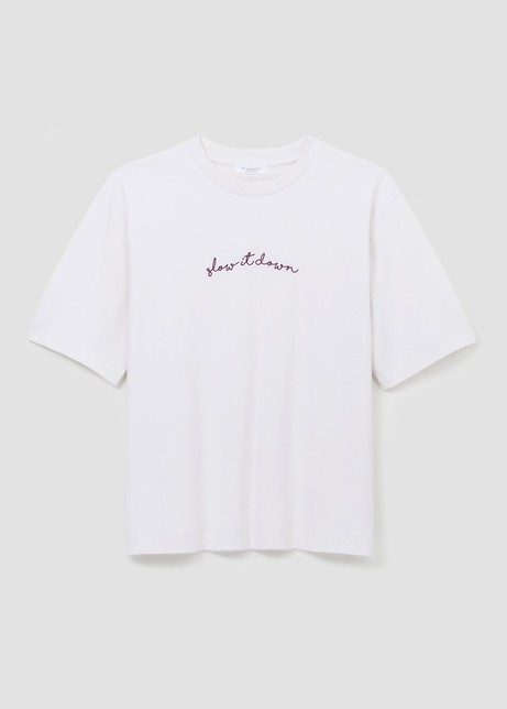 Samira Organic Cotton Top in White from Beaumont Organic