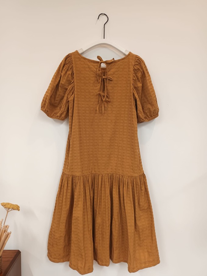 Valene Dress In Burnt Ochre Size XS from Beaumont Organic