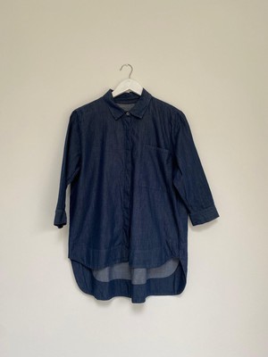 Nora Shirt In Chambray Size S from Beaumont Organic