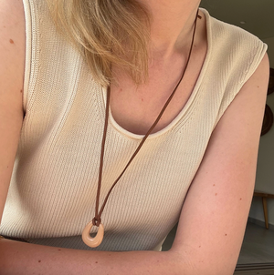 Sahara Necklace in Beige from Beaumont Organic