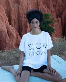 Slow It Down Organic Cotton T-shirt via Beaumont Organic