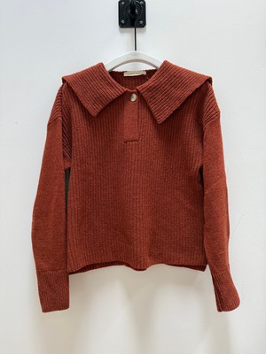 Rini Recycled Wool Jumper in Paprika Marl S Preloved from Beaumont Organic