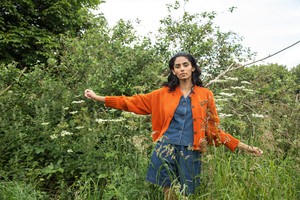 Sugi Organic Cotton Cardigan in Brick from Beaumont Organic