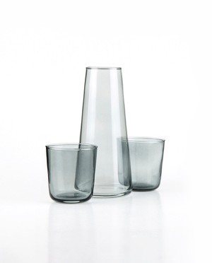 Vidro-Vicara Glass Set in Grey from Beaumont Organic