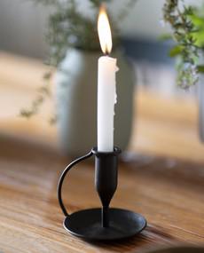 Ada Candlestick in Black via Beaumont Organic