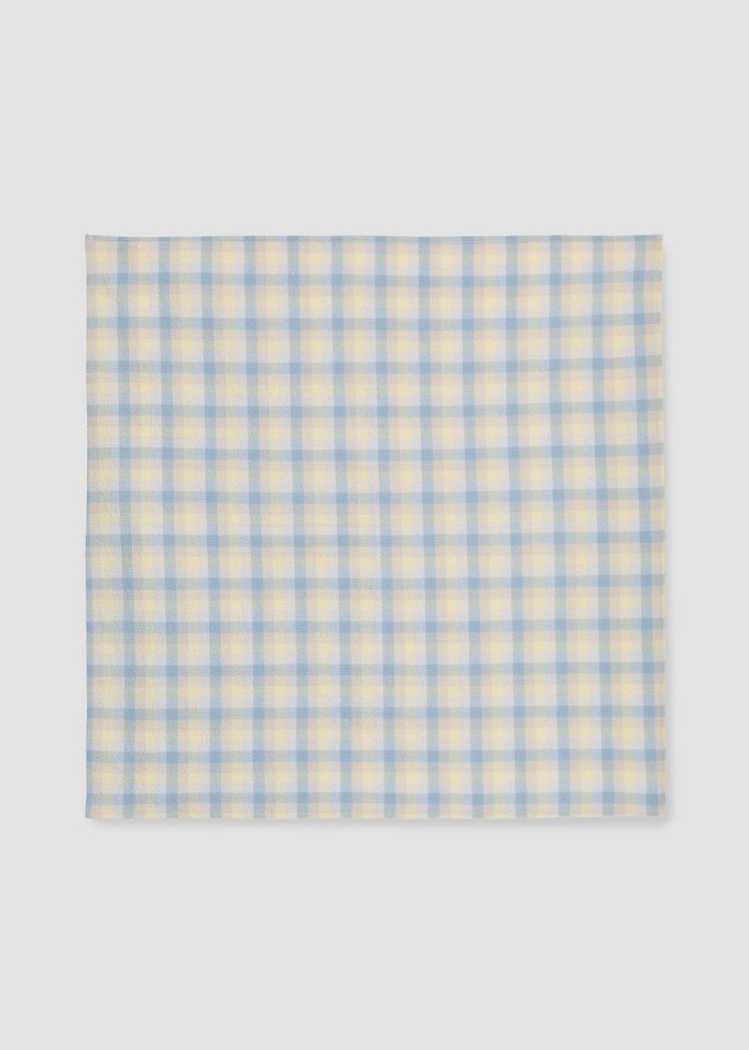 Leyla-Cay Organic Cotton Seersucker Scarf in Pastel Gingham by HANNAH BEAUMONT from Beaumont Organic