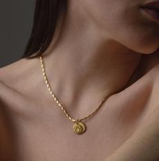 Priya Necklace in Gold via Beaumont Organic