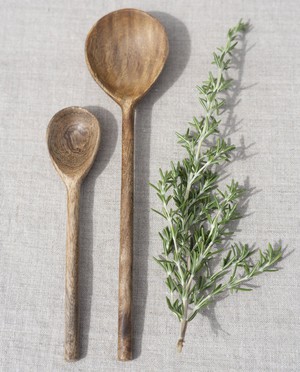 Alto Wooden Serving Spoon in Natural from Beaumont Organic
