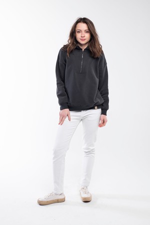 Zipped Neck Sweatshirt from Bee & Alpaca