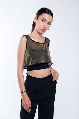 Sparkly Light Crop Top from Bee & Alpaca