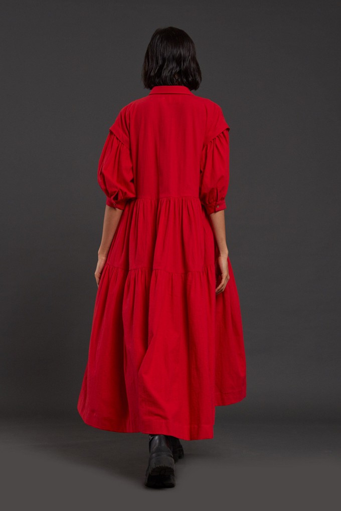 Matera Dress Red from Bhoomi