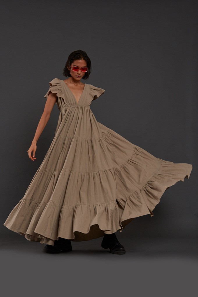 Monette Dress Beige from Bhoomi