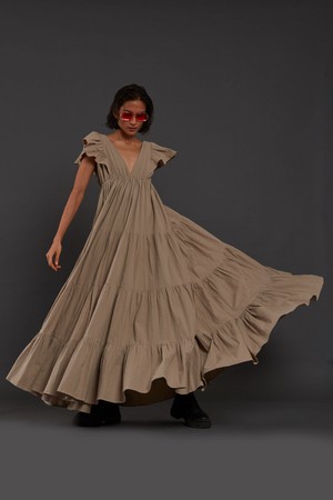 Monette Dress Beige from Bhoomi