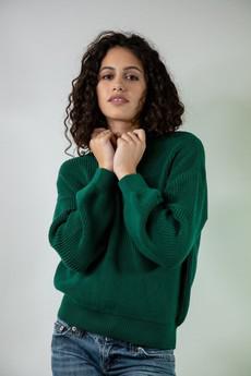 Nina Jumper Dark Green via Bhoomi