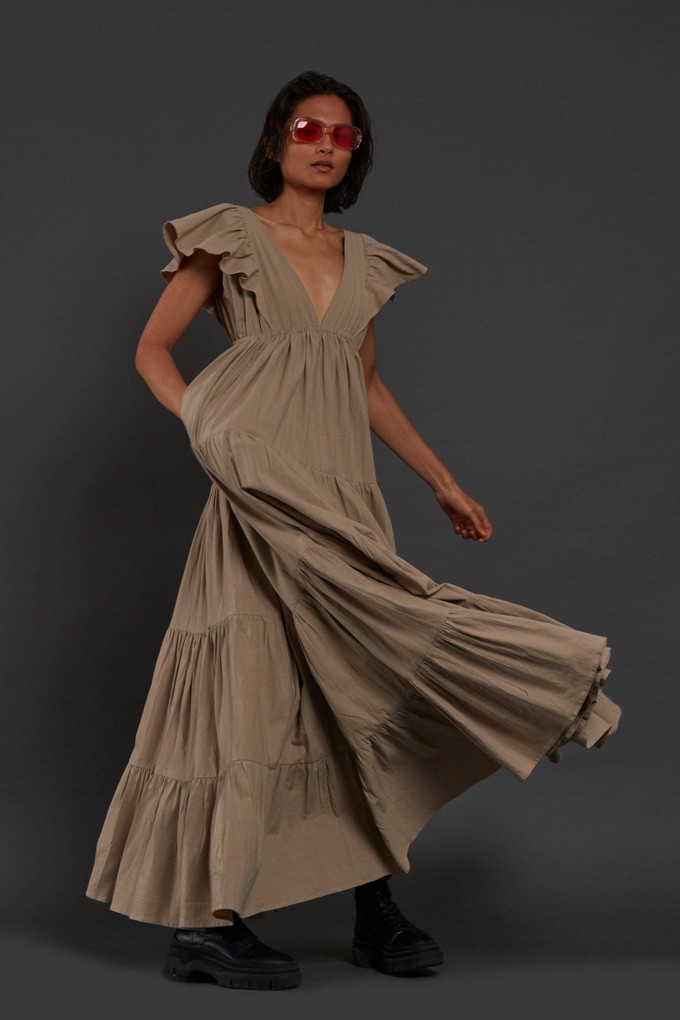 Monette Dress Beige from Bhoomi