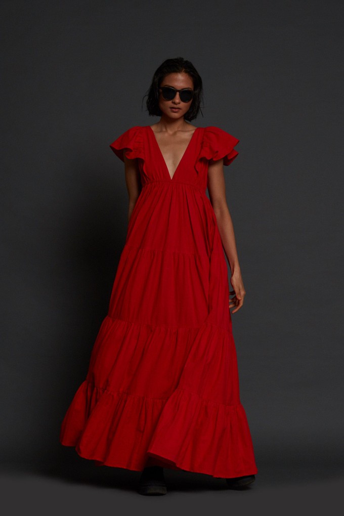 Monette Dress Red from Bhoomi