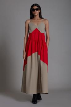 Lillet Dress Beige via Bhoomi