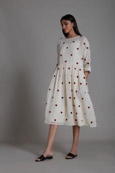 Belinda Dress Oatmeal via Bhoomi